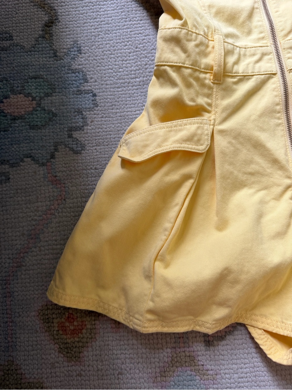 MINKPINK Yellow Zip-Front Utility Romper - Picture 10 of 13